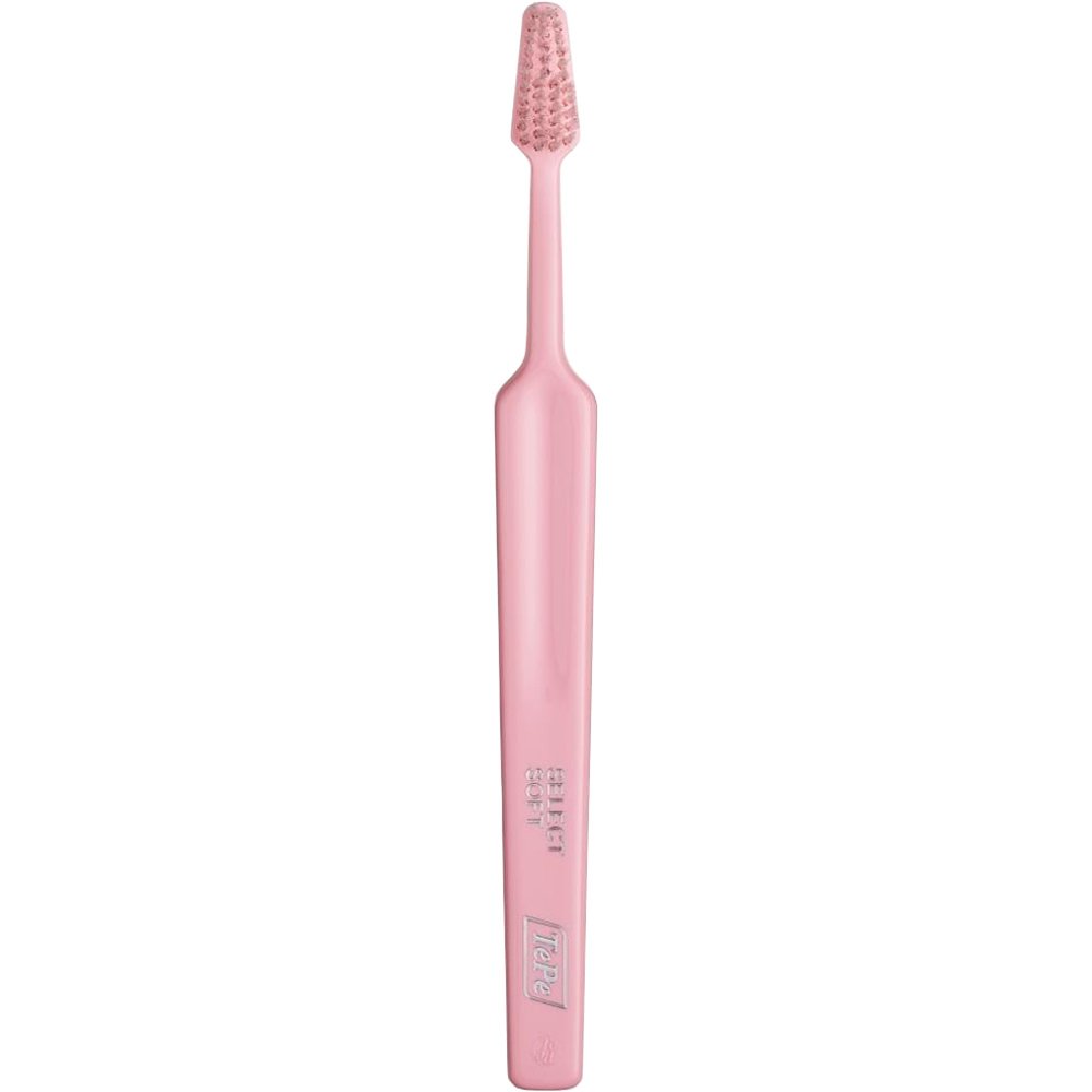 TePe Select Compact Medium Toothbrush Μέτρια Οδοντόβουρτσα με Μικρή Κωνική Κεφαλή για Αποτελεσματικό Καθαρισμό 1 Τεμάχιο - Ροζ