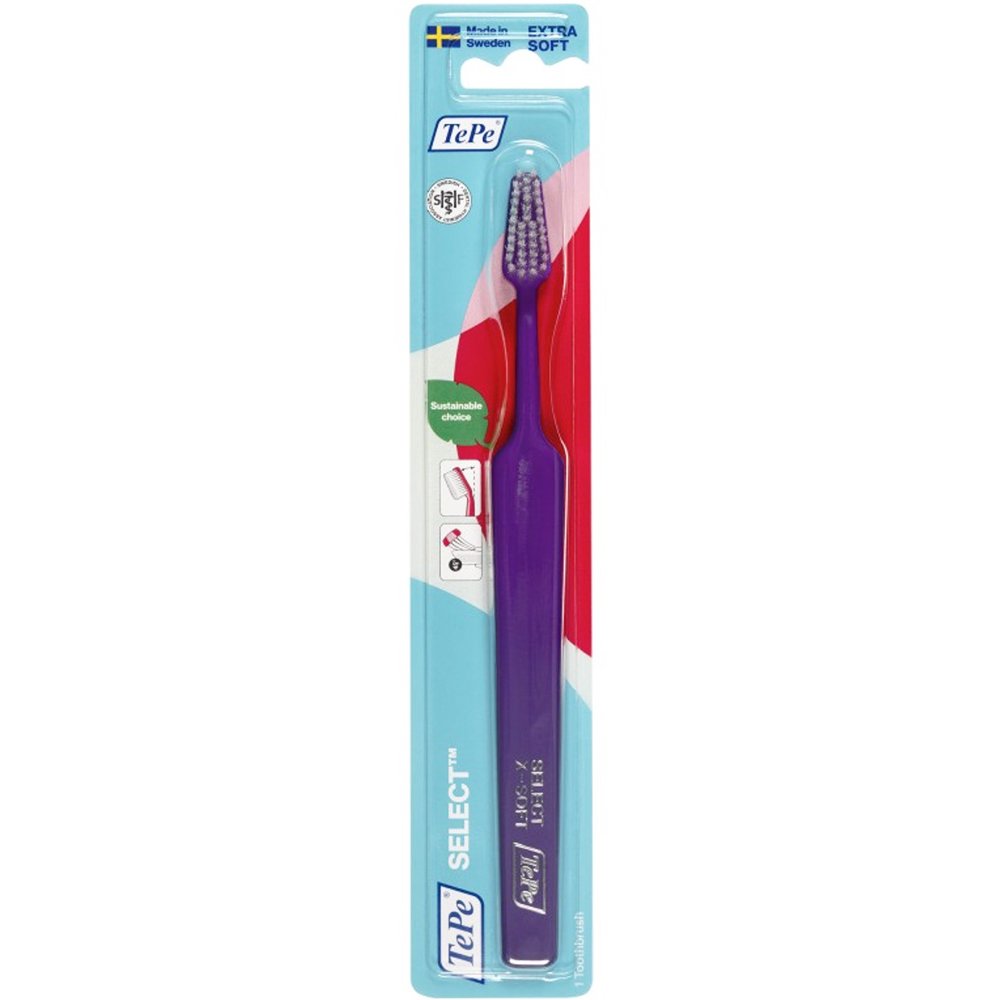 Tepe Select Extra Soft Toothbrush Πολύ Μαλακή Οδοντόβουρτσα με Εργονομική Λαβή 1 Τεμάχιο - X Μωβ