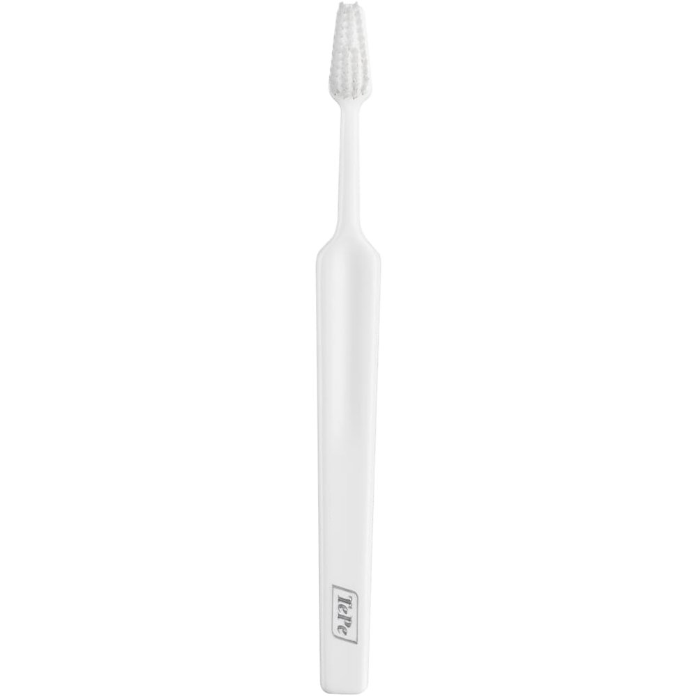 TePe Select Compact Medium Toothbrush Μέτρια Οδοντόβουρτσα με Μικρή Κωνική Κεφαλή για Αποτελεσματικό Καθαρισμό 1 Τεμάχιο - Λευκό