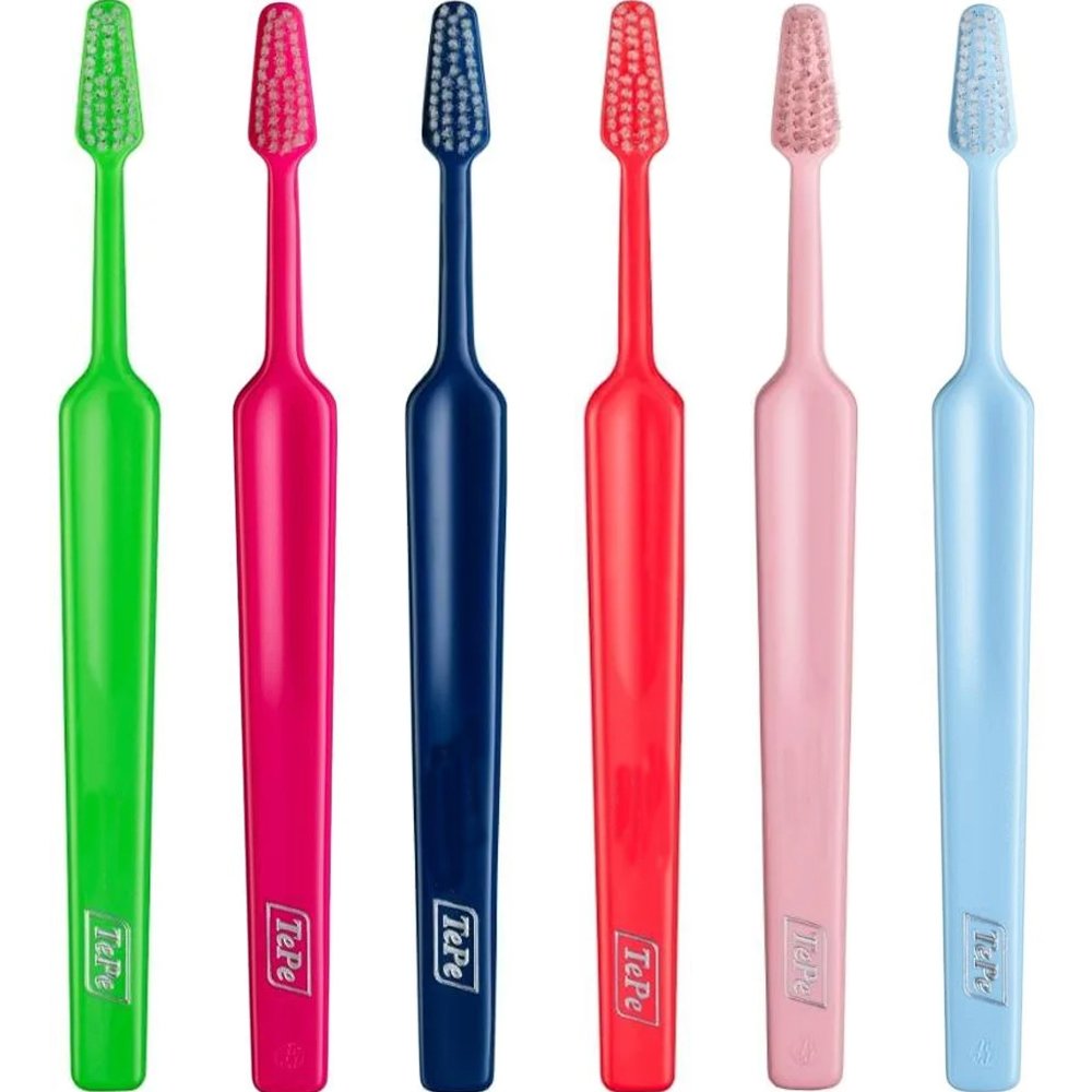 TePe Select Soft Toothbrush 6 Τεμάχια Μαλακές Οδοντόβουρτσες με Κωνική Κεφαλή για Αποτελεσματικό Καθαρισμό σε Διάφορα Χρώματα - Multicolor 5