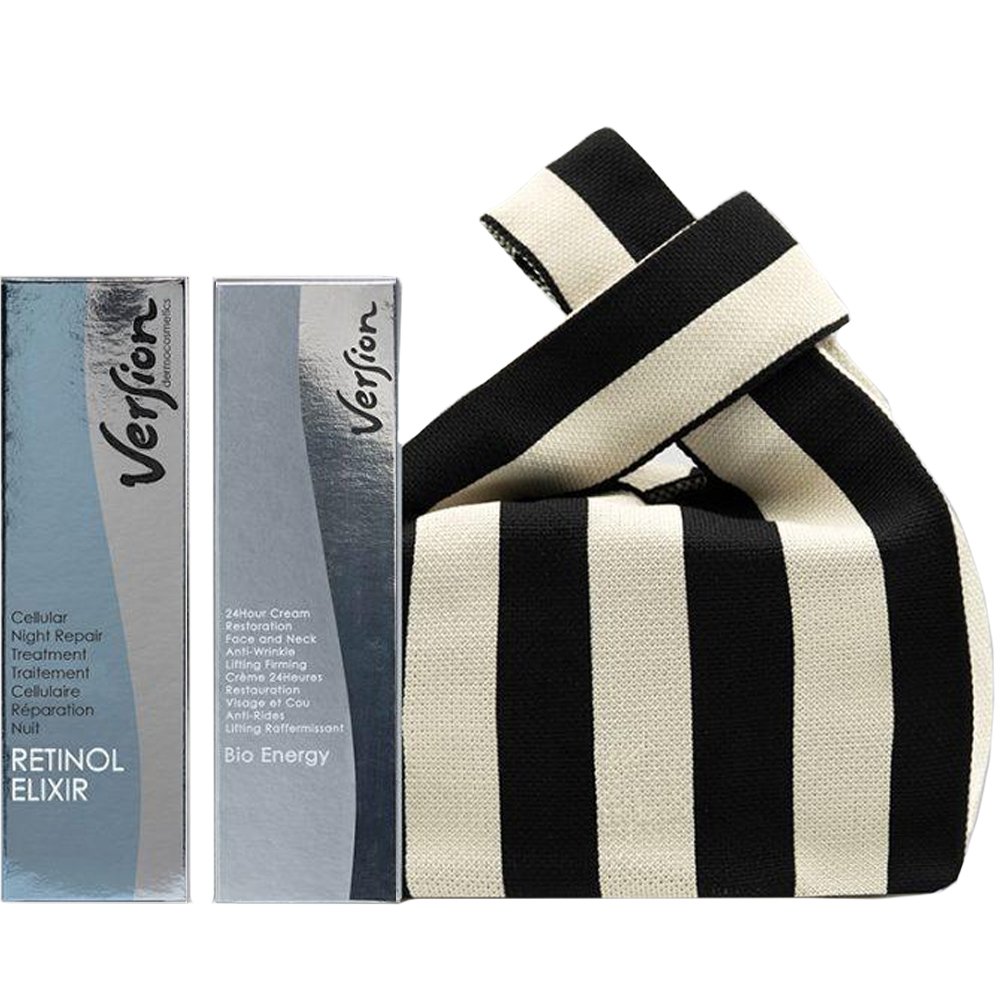 Version Promo Retinol Elixir Night Cream 50ml & Bio Energy 24h Cream Face & Neck Anti Wrinkle Lifting Firming 50ml & Δώρο Νεσεσέρ 1 Τεμάχιο