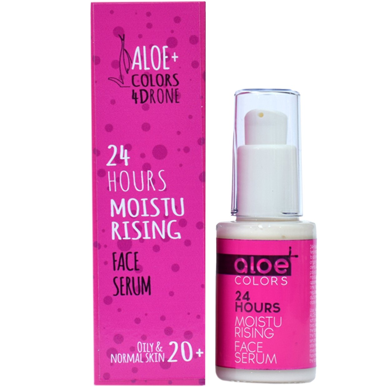 Aloe+ Colors 4Drone 24Hours Moisturising Face Serum Ενυδατικός Ορός Προσώπου για Λιπαρή προς Κανονική Επιδερμίδα 30ml