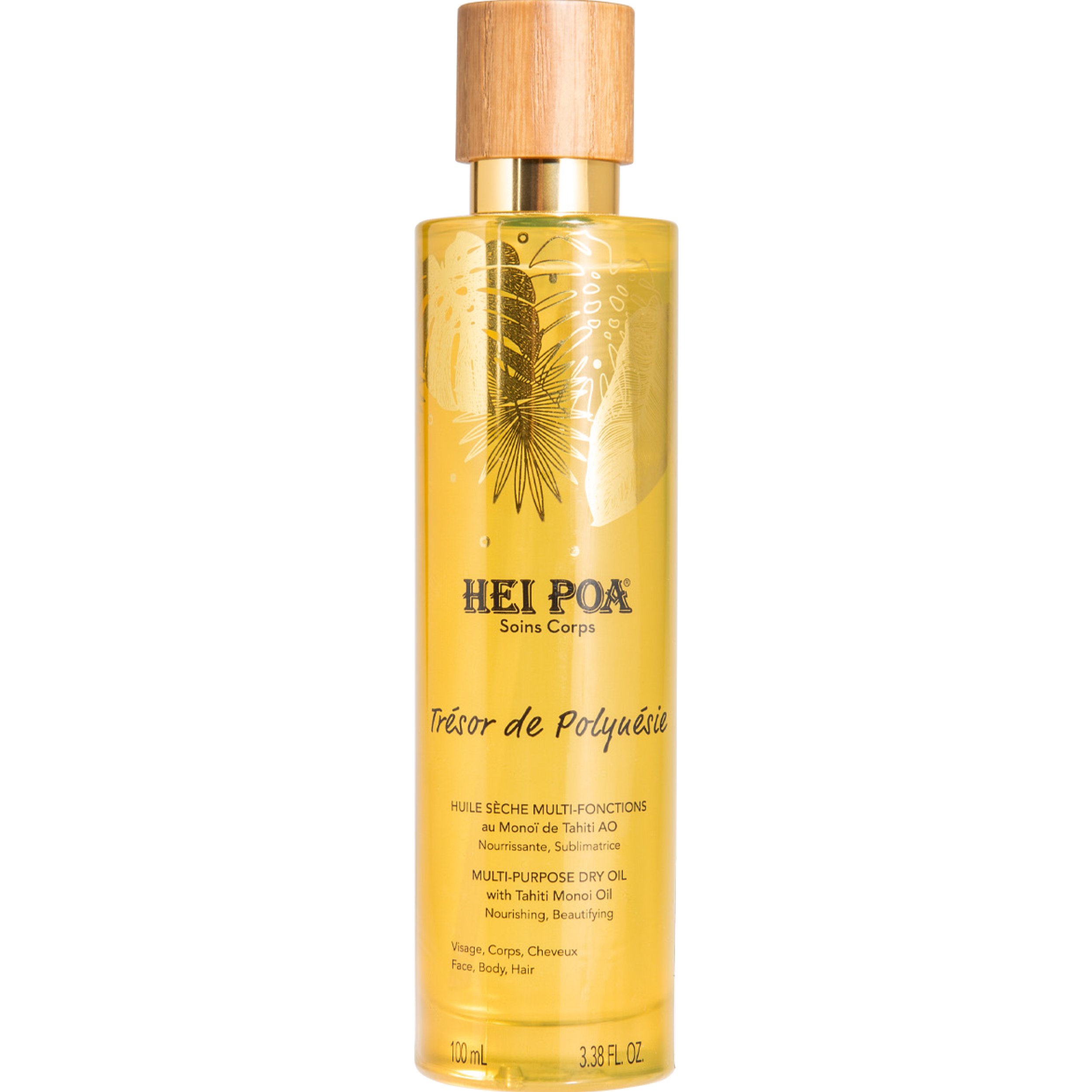 Hei Poa Hei Poa Soins Corps Tresor de Polyuesie Multi - Purpose Dry Oil with Tahiti Monoi Oil Ξηρό Αρωματικό Λάδι Ενυδάτωσης για Πρόσωπο, Σώμα & Μαλλιά με Έλαιο Ταϊτής 100ml