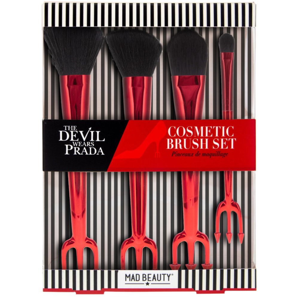 Mad Beauty The Devil Wears Prada Cosmetic Brush Πινέλα Μακιγιάζ Εμπνευσμένο Από το Χαρακτήρα The Devil Wears Prada 4 Τεμάχια