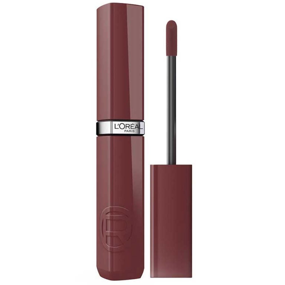 L'Oreal Paris Infaillible Laque Resistance Liquid Lipstick Υγρό Λαμπερό Κραγιόν για Έντονο Χρώμα Μακράς Διάρκειας 4.3ml - 625 Midnight Bordeaux 