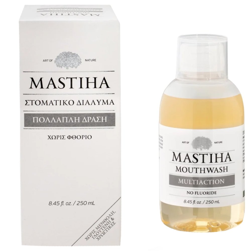 Mastiha Mastiha Multiaction No Fluoride Mouthwash Στοματικό Διάλυμα Πολλαπλής Δράσης με Μαστίχα Χωρίς Φθόριο 250ml