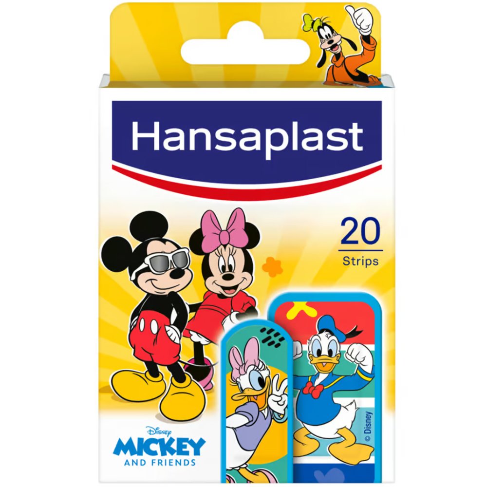 Hansaplast Disney Mickey & Friends Παιδικά Επιθέματα σε Διάφορα Σχέδια με τον Μίκυ Μάους & τους Φίλους του 20 Τεμάχια