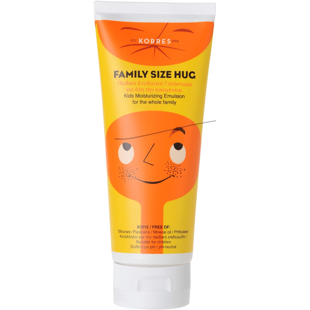 Korres Family Size Hug Παιδικό Ενυδατικό Γαλάκτωμα Σώματος Κατάλληλο για Όλη την Οικογένεια 200ml