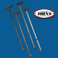 Johns Mετ/κο Pυθμιζόμενο Λαβή Tαφ 77-100cm 26109 – ασημί