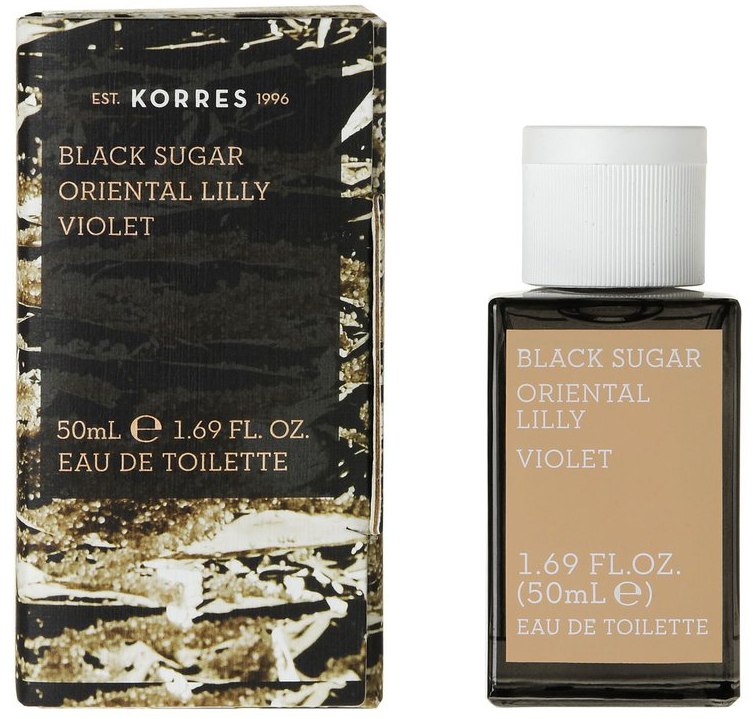 Korres Eau de Toilette Black Sugar Oriental Lily & Violet Γυναικείο Άρωμα 50 ml