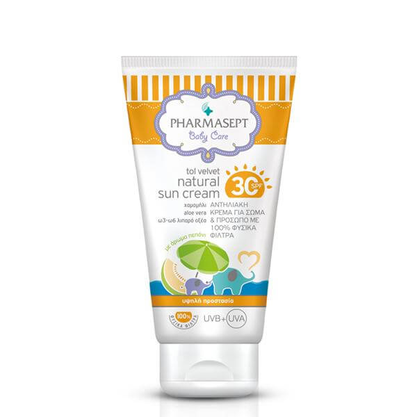 Pharmasept Tol Velvet Natural Sun Cream Spf30 100ml