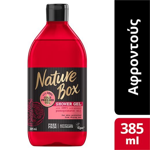 Nature Box Shower Gel Pomegranate Αφροντούς με Ρόδι 385ml
