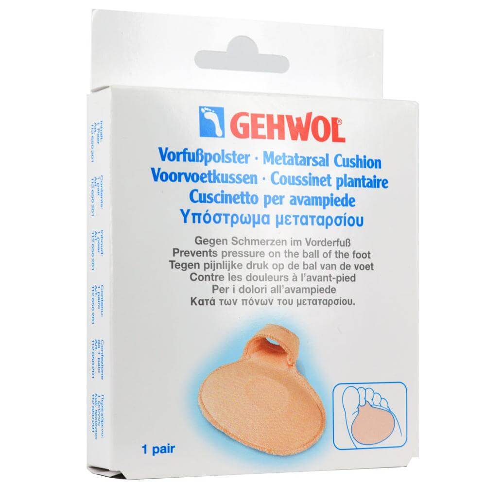 Gehwol Metatarsal Cushion Υπόστρωμα Μεταταρσίου Πέλματος (Παχύ), Μαλακό, Αφρώδες Επικάλυμμα 2 τεμάχια