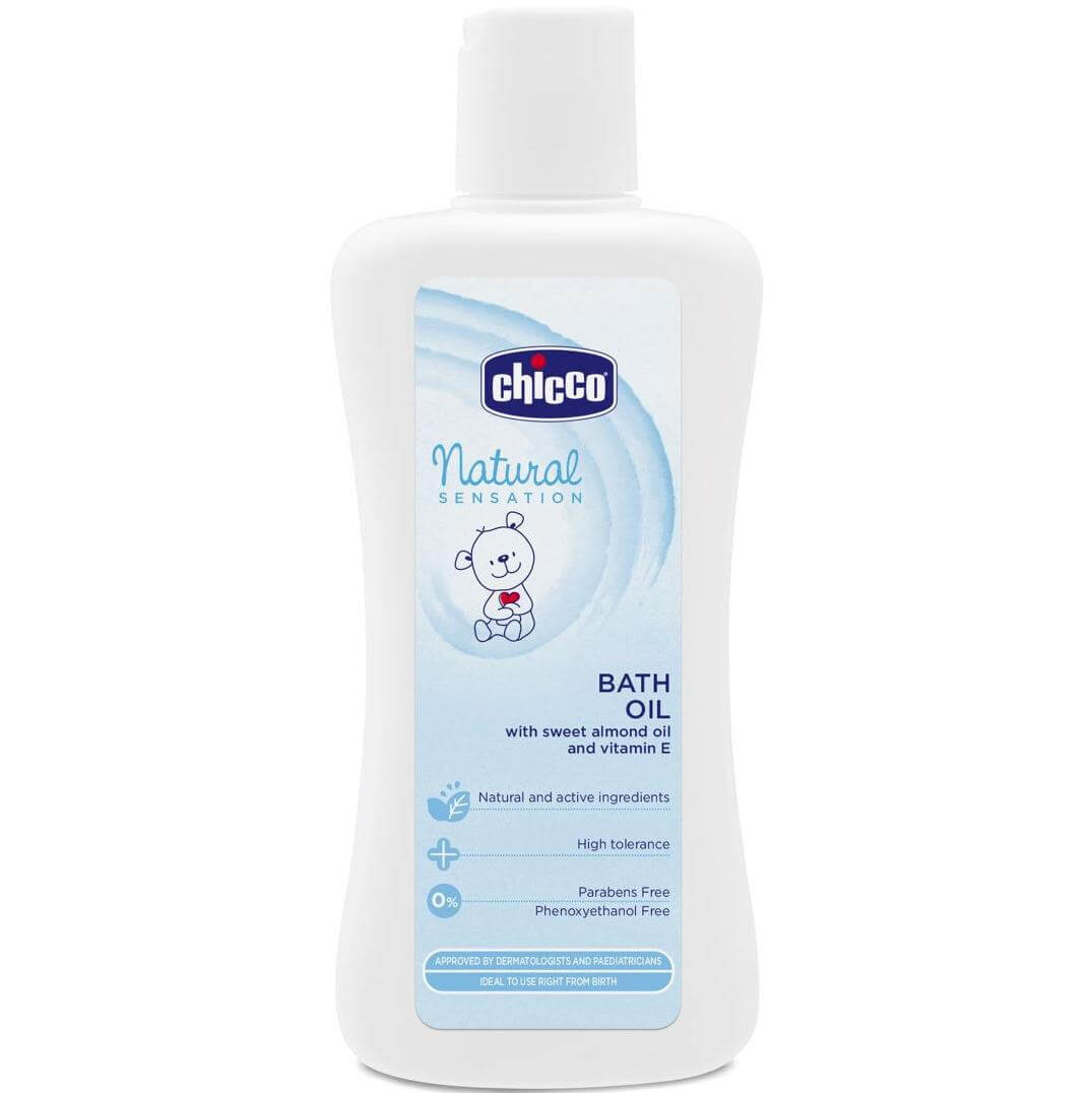 Chicco Natural Sensation Βρεφικό Λάδι Καθαρισμού με Αμύγδαλο & Βιταμίνη Ε 200ml