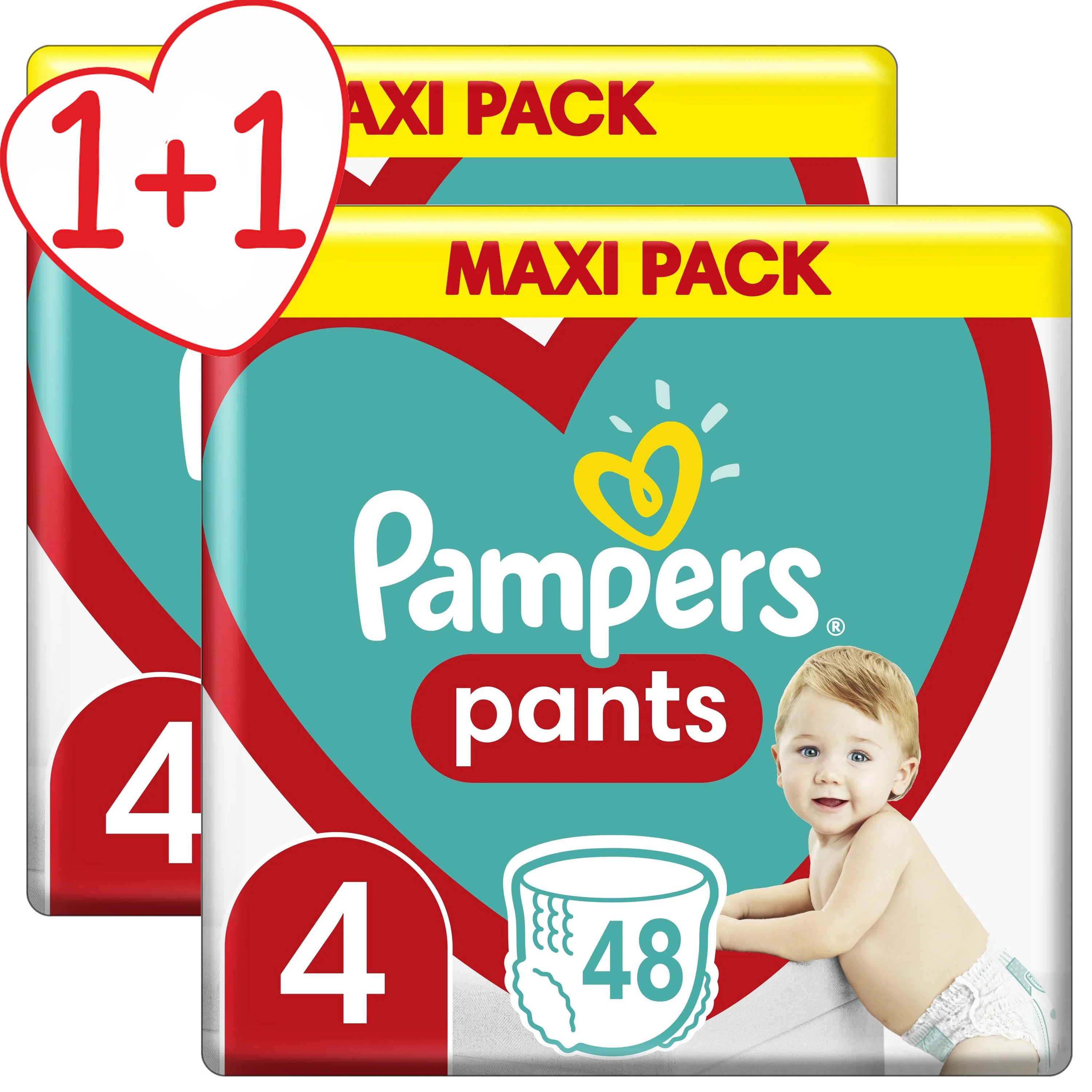 Pampers Πακέτο Προσφοράς Pants Maxi Pack Νο4 (9-15kg) 2×48 πάνες