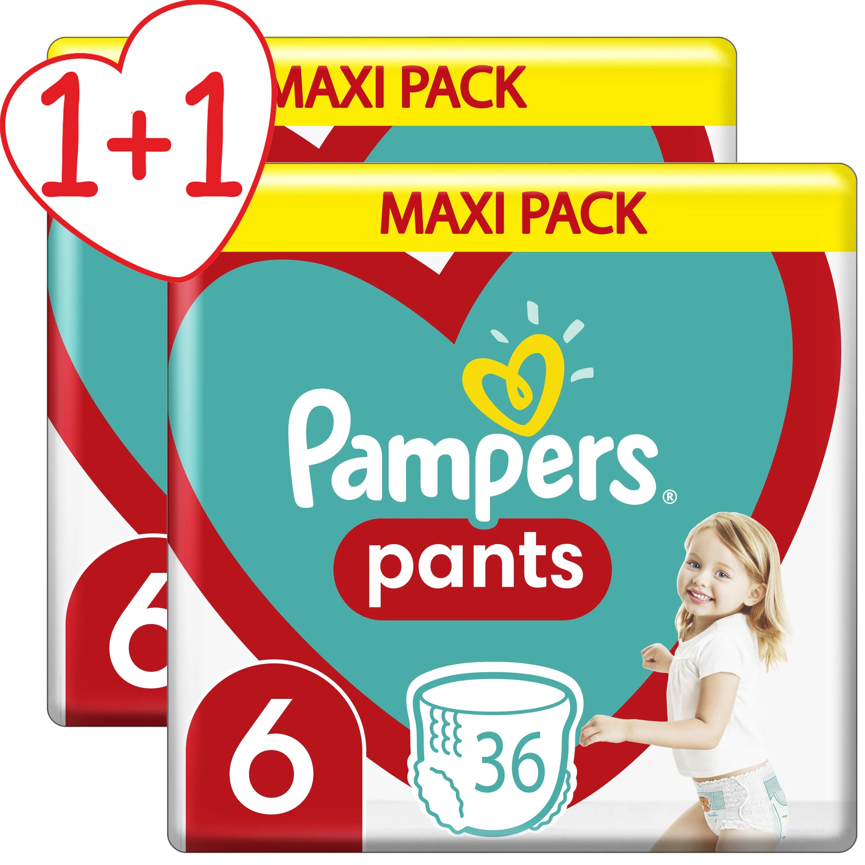 Pampers Πακέτο Προσφοράς Pants No6 Maxi Pack (15+kg) 2×36 πάνες