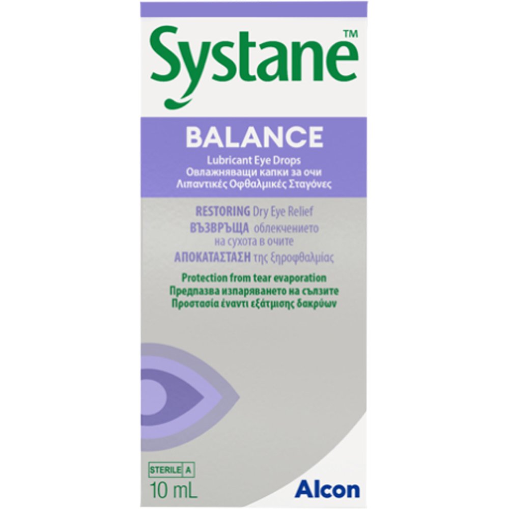 Alcon Alcon Systane Balance Eye Drops Λιπαντικές Οφθαλμικές Σταγόνες Κατά της Ξηροφθαλμίας 10ml