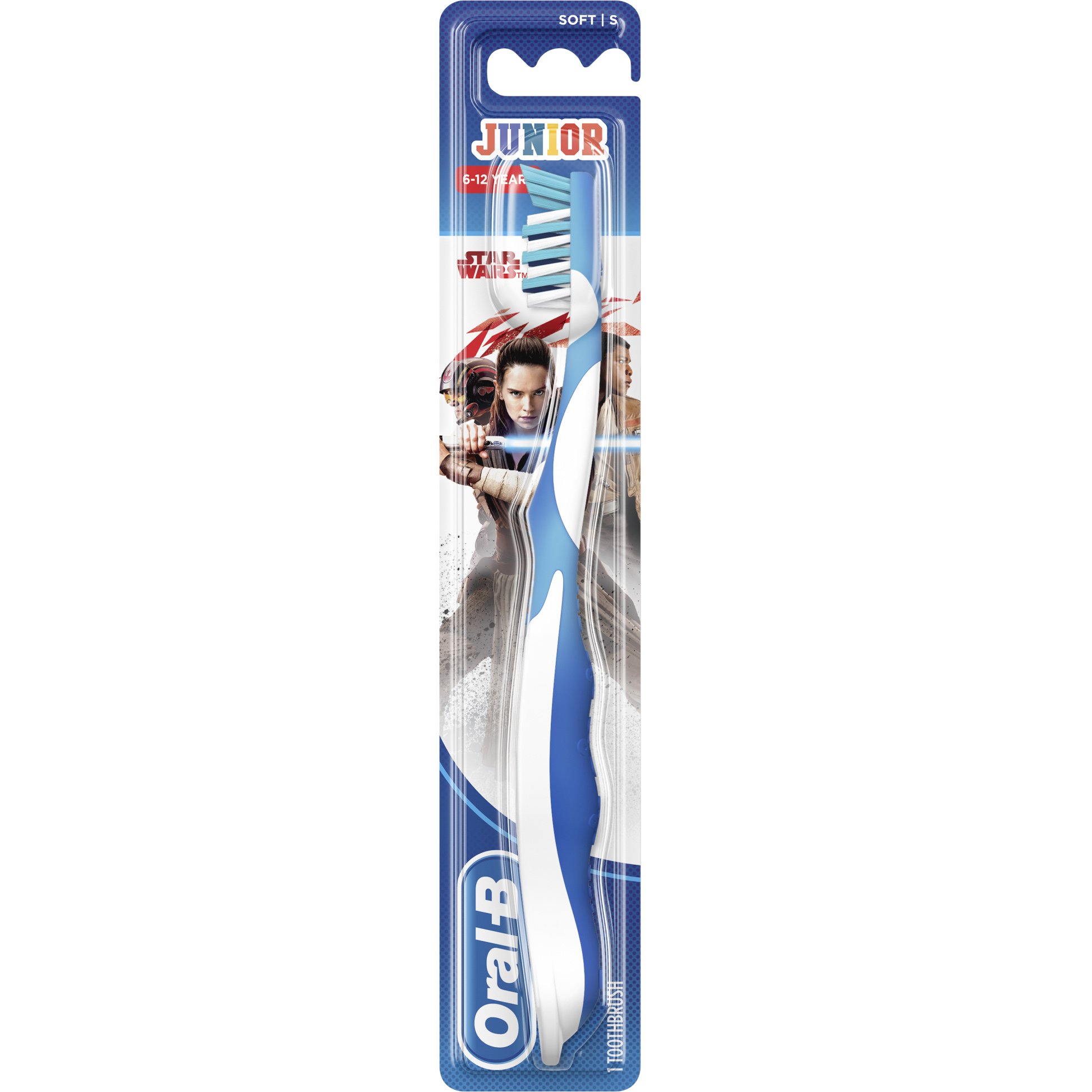 Oral-B Junior Star Wars Soft Παιδική Χειροκίνητη Μαλακή Οδοντόβουρτσα από 6-12 Ετών – πράσινο