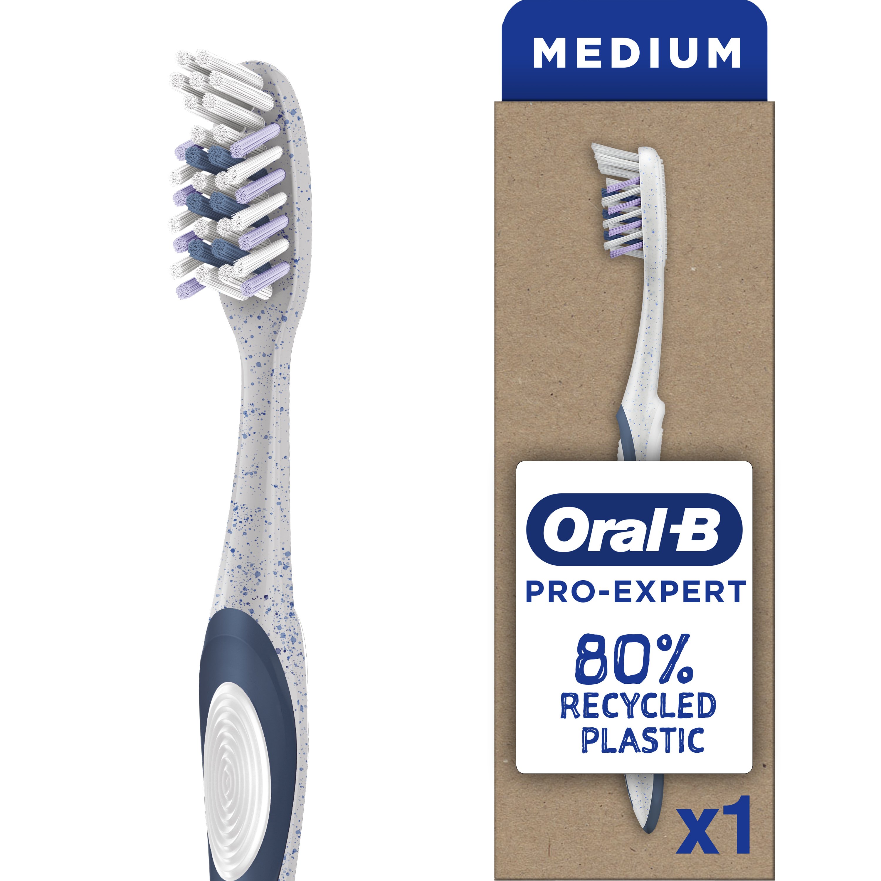 Oral-B Pro-Expert Extra Clean Eco Edition Toothbrush Οδοντόβουρτσα Μέτριας Σκληρότητας, 1 Τεμάχιο