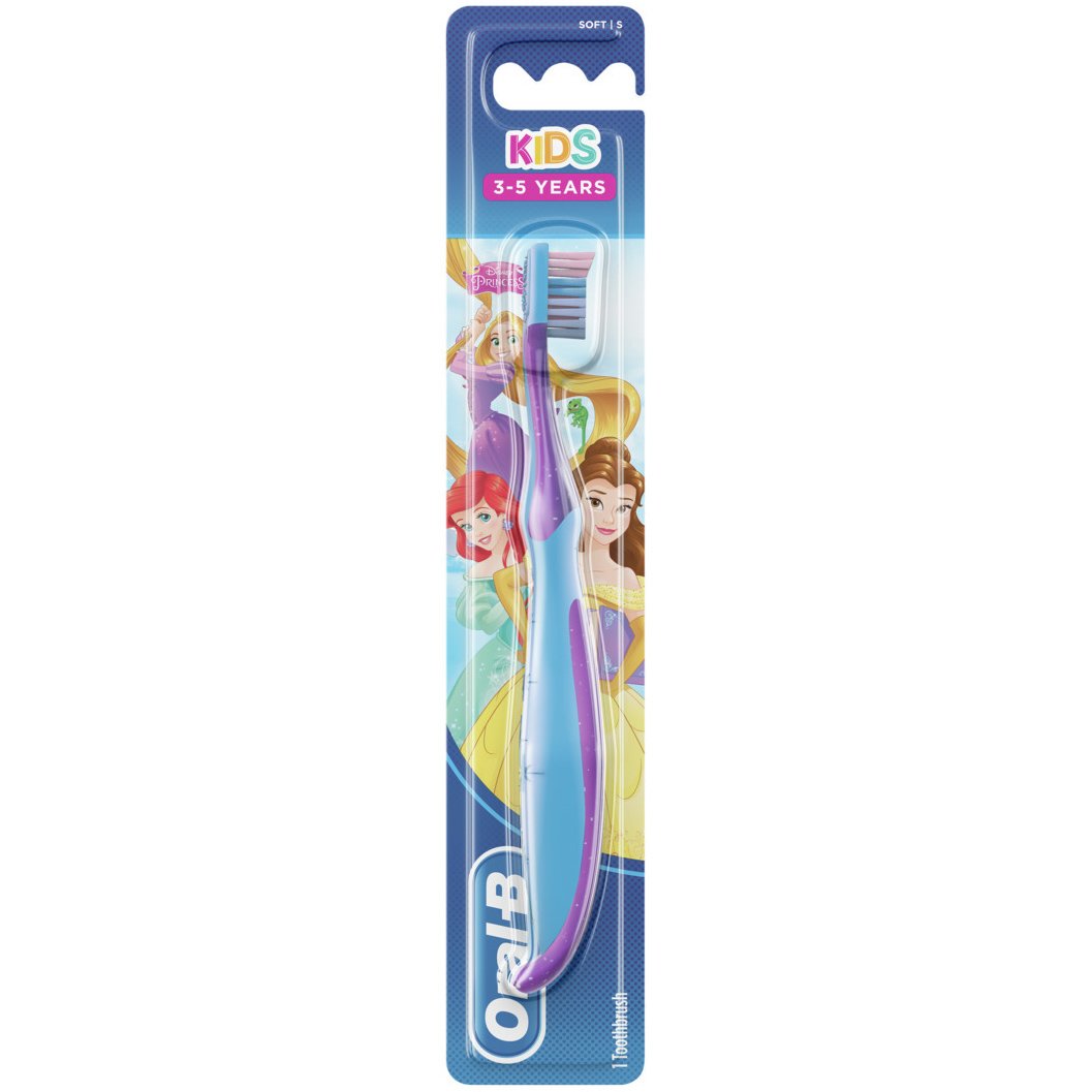 Oral-B Kids Princess Soft Παιδική Χειροκίνητη Μαλακή Οδοντόβουρτσα από 3-5 Ετών – μωβ