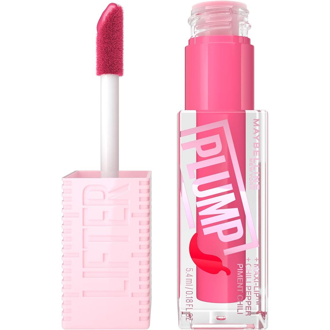 Maybelline Lifter Plump Gloss with Chili Pepper Ενυδατικό Lip Gloss με Τσίλι για Σαρκώδη Χείλη 5.4ml - 003 Pink Sting