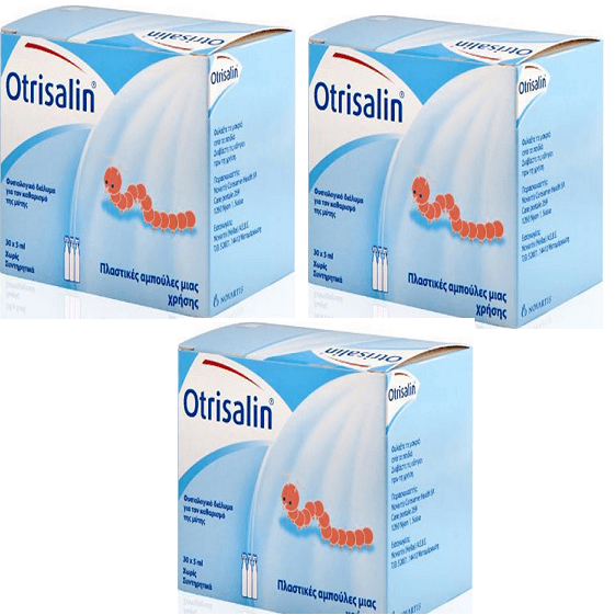 3 x Otrisalin Πλαστικές Αμπούλες 30×5 Καθαρισμός Μύτης