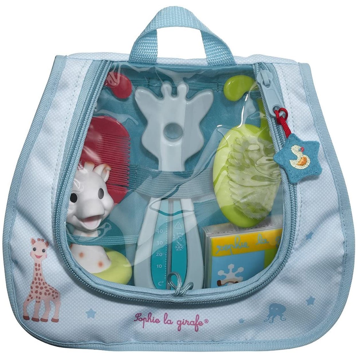 Sophie La Girafe Sophie La Girafe Bath Essentials Κωδ 523518 Τσαντάκι με Αξεσουάρ Μπάνιου 0m+, 1 Τεμάχιο