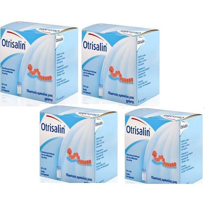 4 x Otrisalin Πλαστικές Αμπούλες 30×5 Καθαρισμός Μύτης