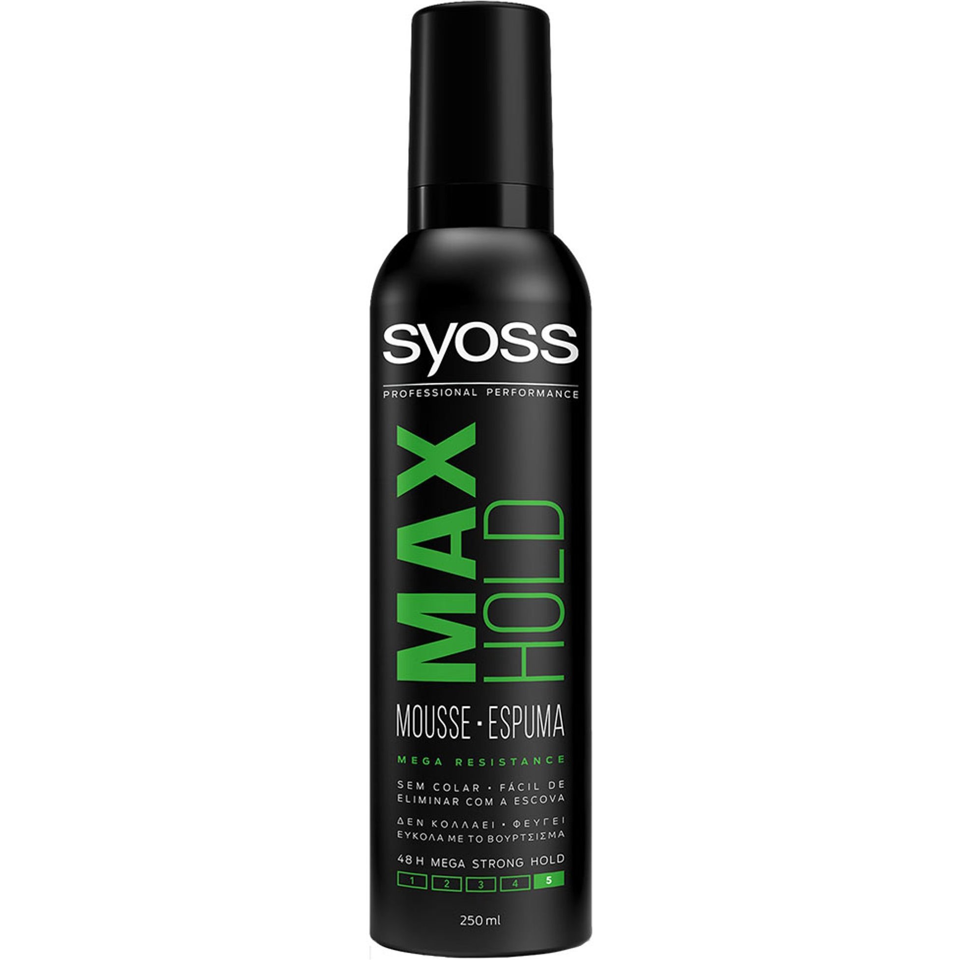 Syoss Mousse Max Hold Επαγγελματικός Αφρός Μαλλιών για Δυνατό Κράτημα & Styling Μεγάλης Διάρκειας 250ml