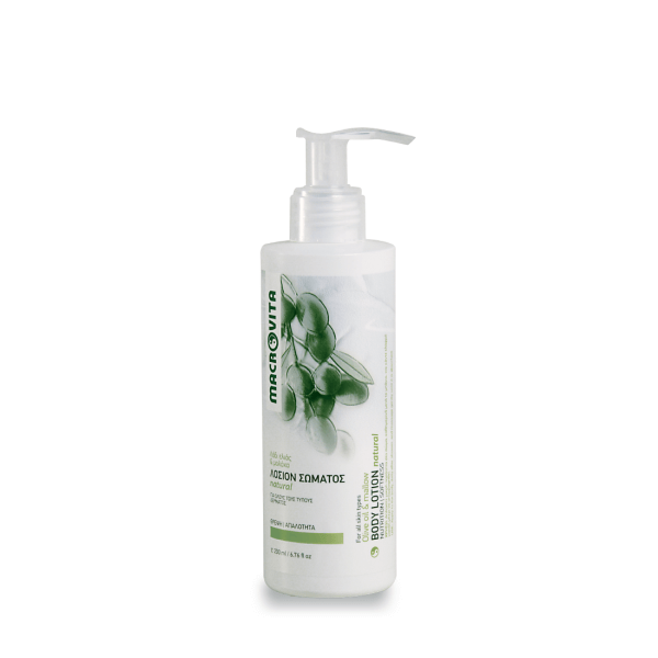 Macrovita Λοσιόν σώματος natural με λάδι ελιάς & μολόχα 200ml