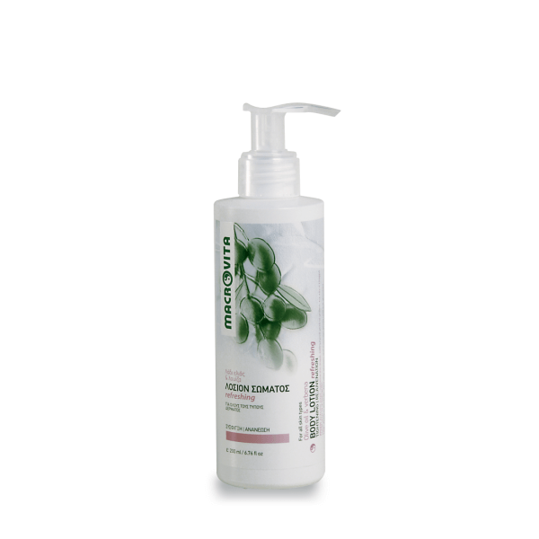 Macrovita Λοσιόν σώματος refreshing με λάδι ελιάς & λουΐζα 200ml