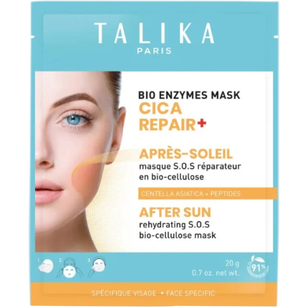 Talika Bio Enzymes Cica Repair After Sun Mask Ενυδατική Μάσκα Προσώπου Βιοενζύμων με Εξαιρετική Αναπλαστική Δράση για Μετά τον Ήλιο 20g