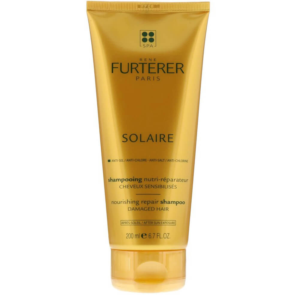 Rene Furterer Solaire Nourishing Repair Shampoo Επανορθωτικό Σαμπουάν Θρέψης για Μετά τον Ήλιο με Βούτυρο Φοίνικα 200ml
