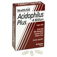 Health Aid Acidophilus Plus (4 billion) Βοηθά Στη Διατήρηση Της Ισορροπίας Της Εντερικής Χλωρίδας 30 κάψουλες