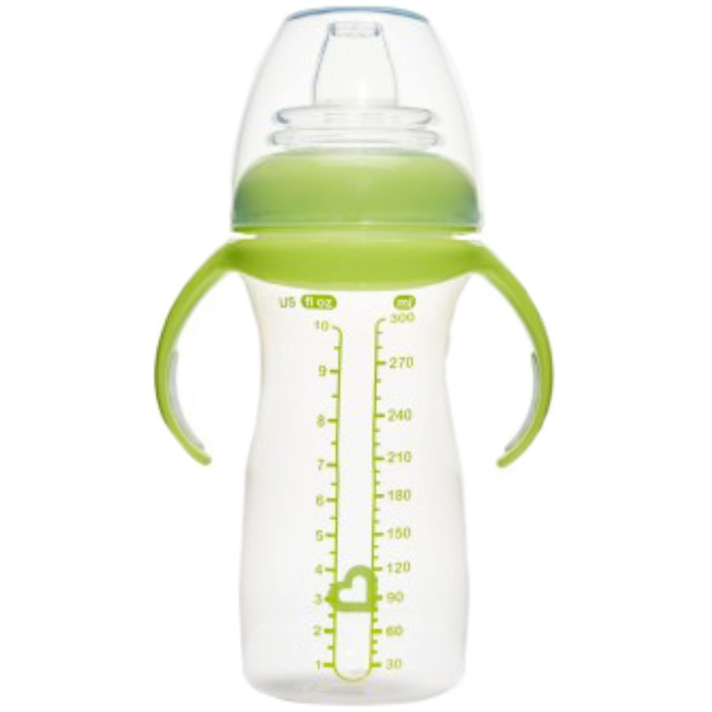 Munchkin Gentle Transition Baby's First Sippy Spill-Proof Antifuite Cup 6m+ Εκπαιδευτικό Ποτηράκι με Χερούλια 300ml - Green