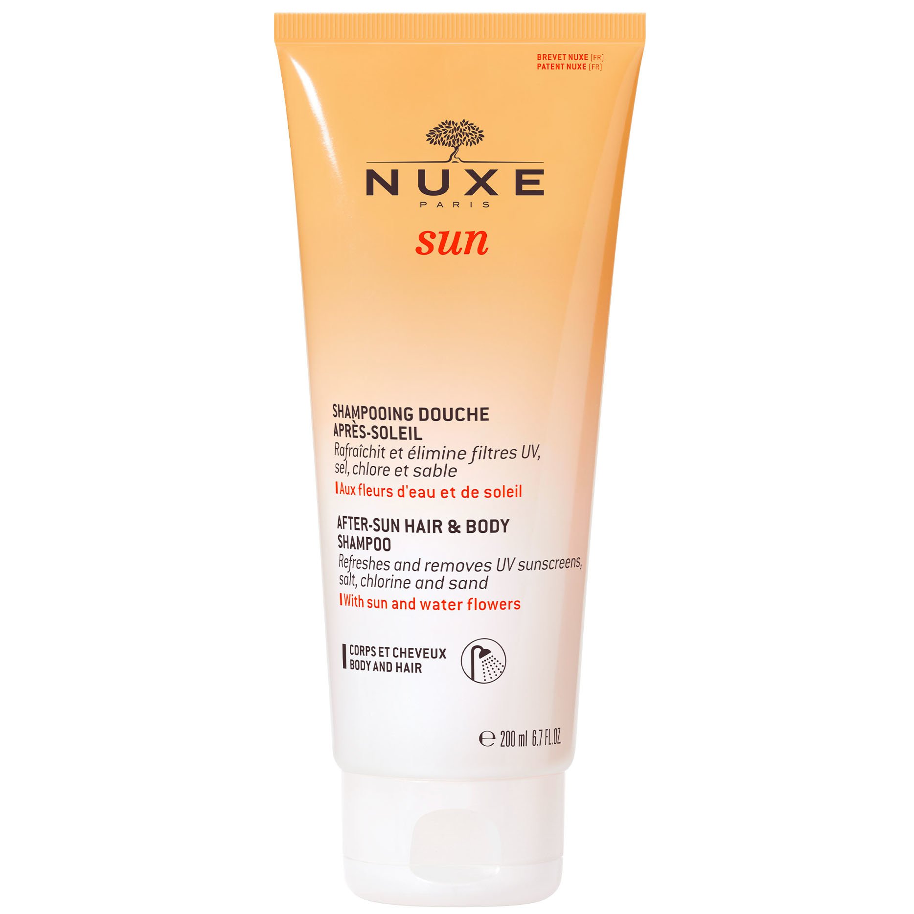 Nuxe Sun After-Sun Hair & Body Shampoo Σαμπουάν – Αφρόλουτρο για Μετά τον Ήλιο 200ml