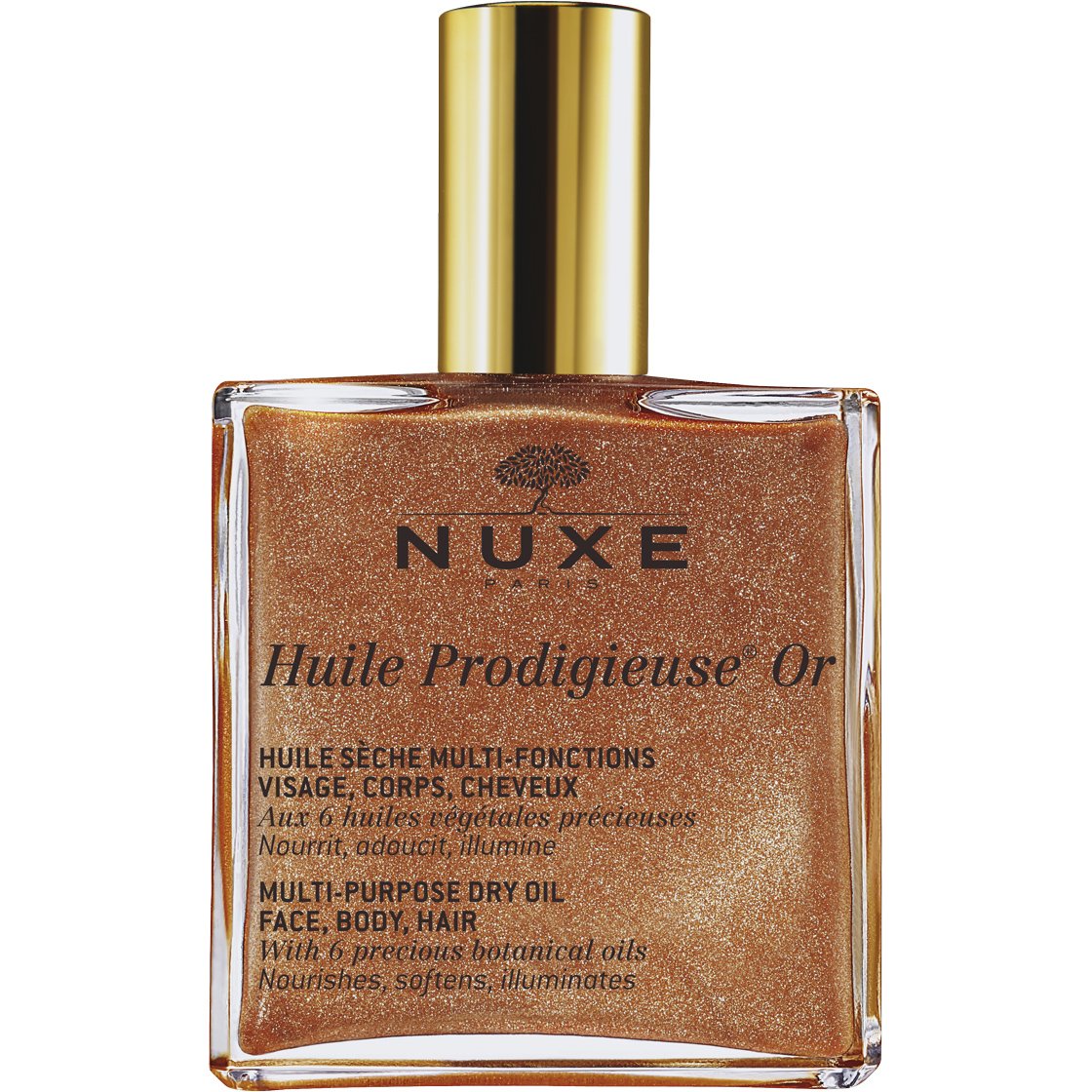 Nuxe Huile Prodigieuse OR – Ξηρό Λάδι Ενυδάτωσης και Λάμψης για Πρόσωπο-Σώμα-Μαλλιά με Χρυσαφένια Λάμψη 50ml