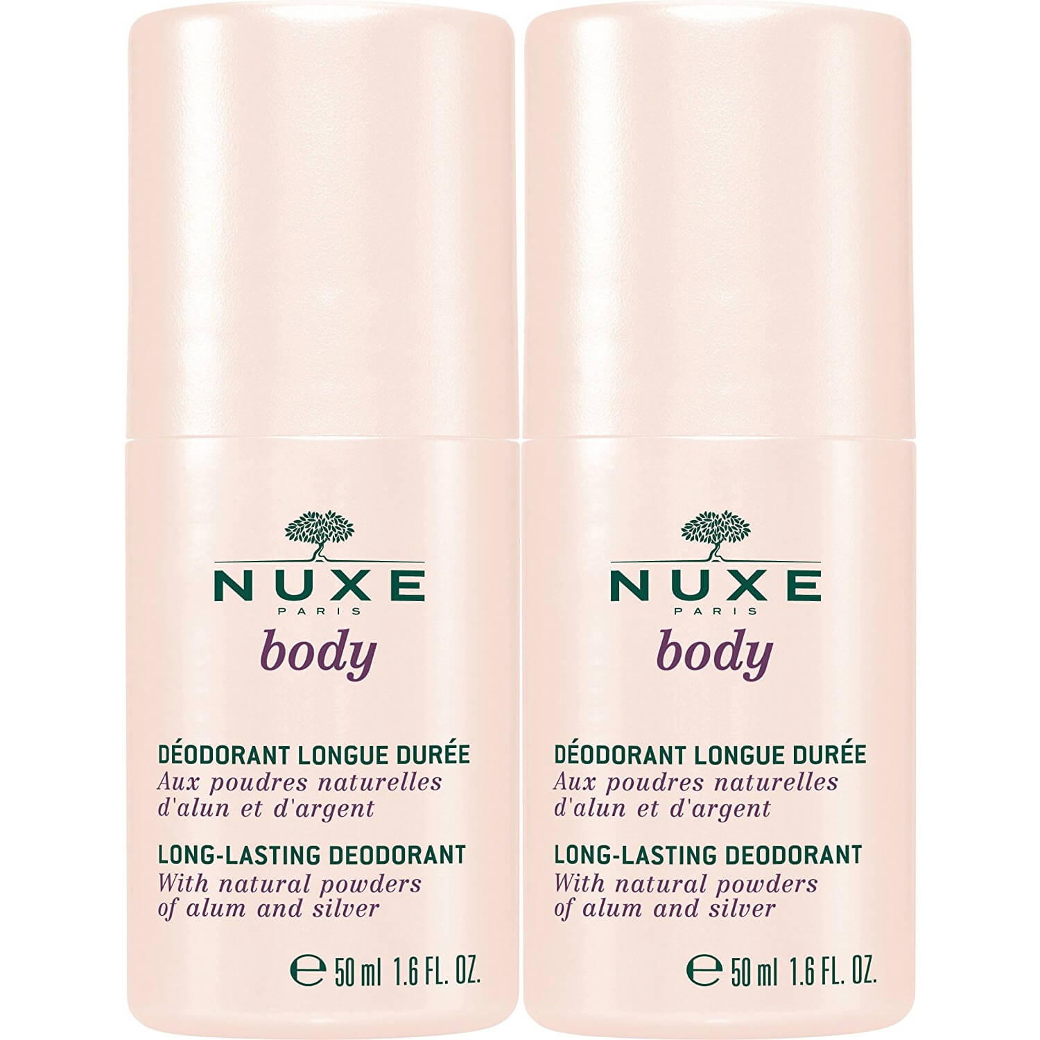Nuxe Πακέτο Προσφοράς Deodorant Long Lasting Αποσμητικό Μεγάλης Διάρκειας Χωρίς Οινόπνευμα 2 x 50ml 1+1 Δώρο