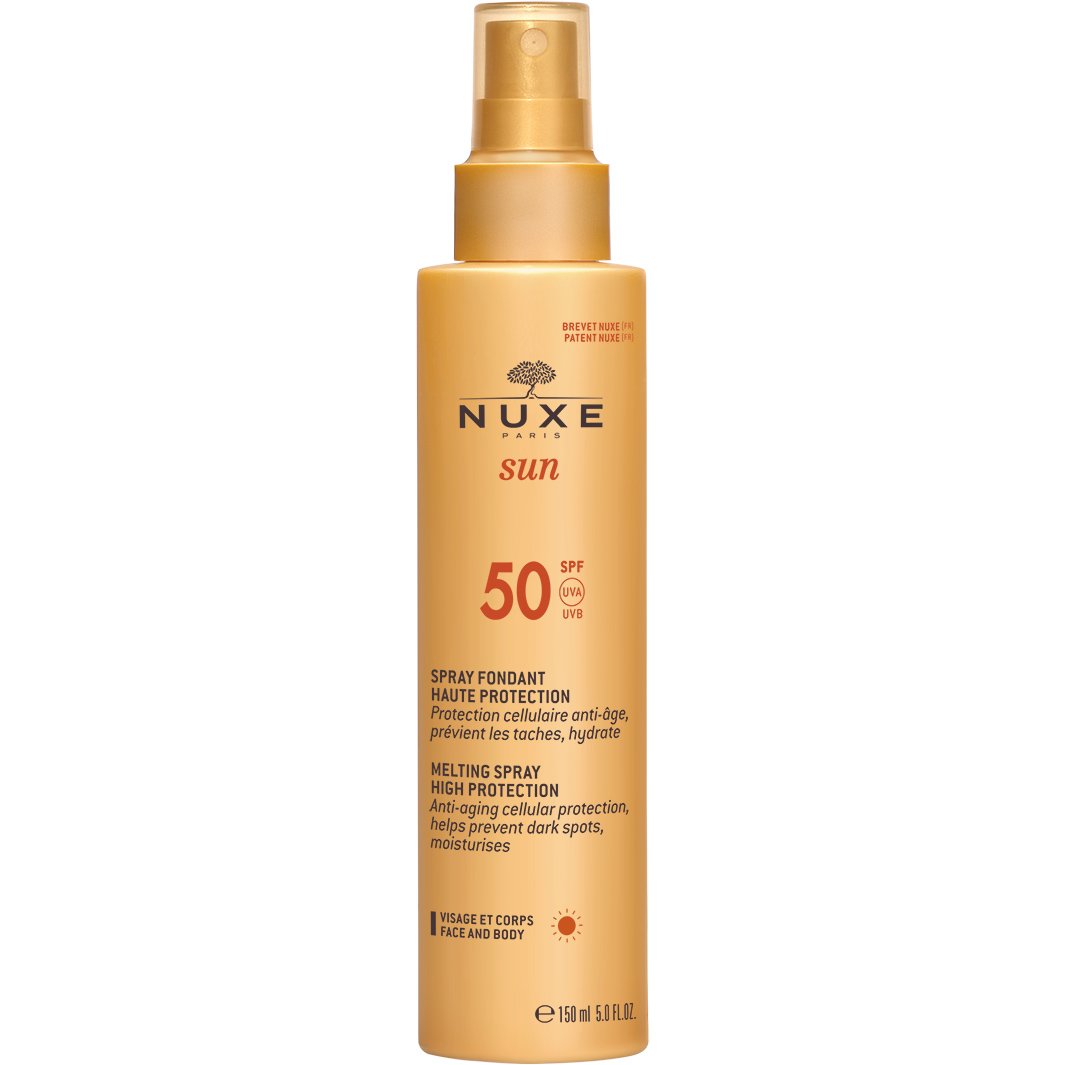 Nuxe Sun Milky Spray Fondant Haute Protection Spf50 Αντηλιακό Γαλάκτωμα Υψηλής Προστασίας Προσώπου & Σώματος 150ml