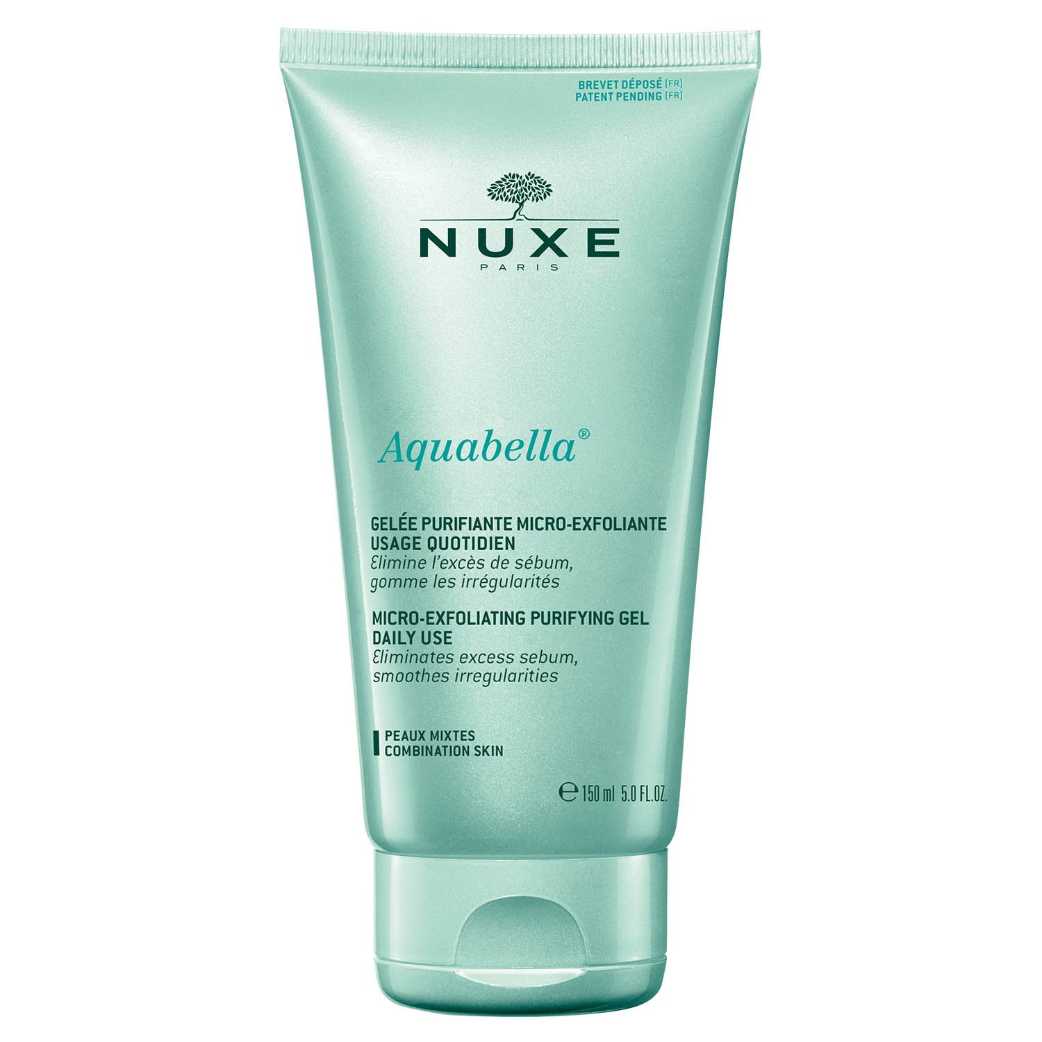 Nuxe Aquabella Micro-Exfoliating Purifying Gel Καθημερινός Καθαρισμός & Απολέπιση Προσώπου, Κανονικές – Μικτές Επιδερμίδες 150ml