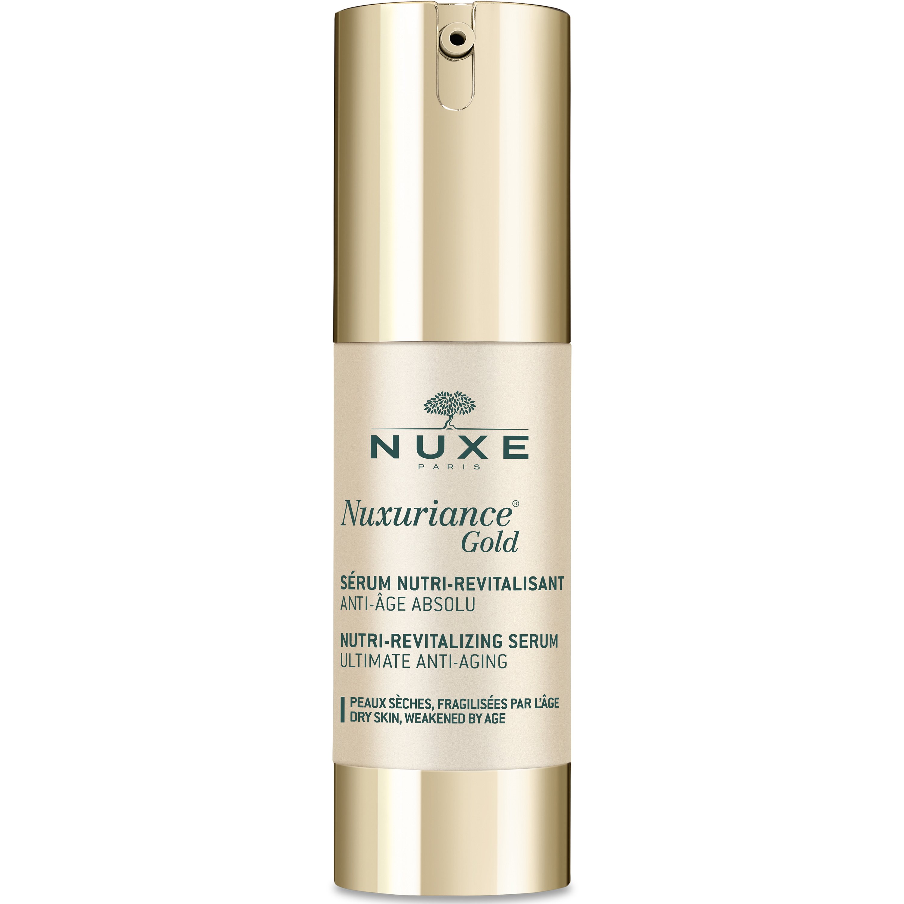 Nuxe Nuxuriance Gold Nutri-Revitalizing Serum Ορός Απόλυτης Αντιγήρανσης για την Ξηρή, Ευαίσθητη Επιδερμίδα 30ml