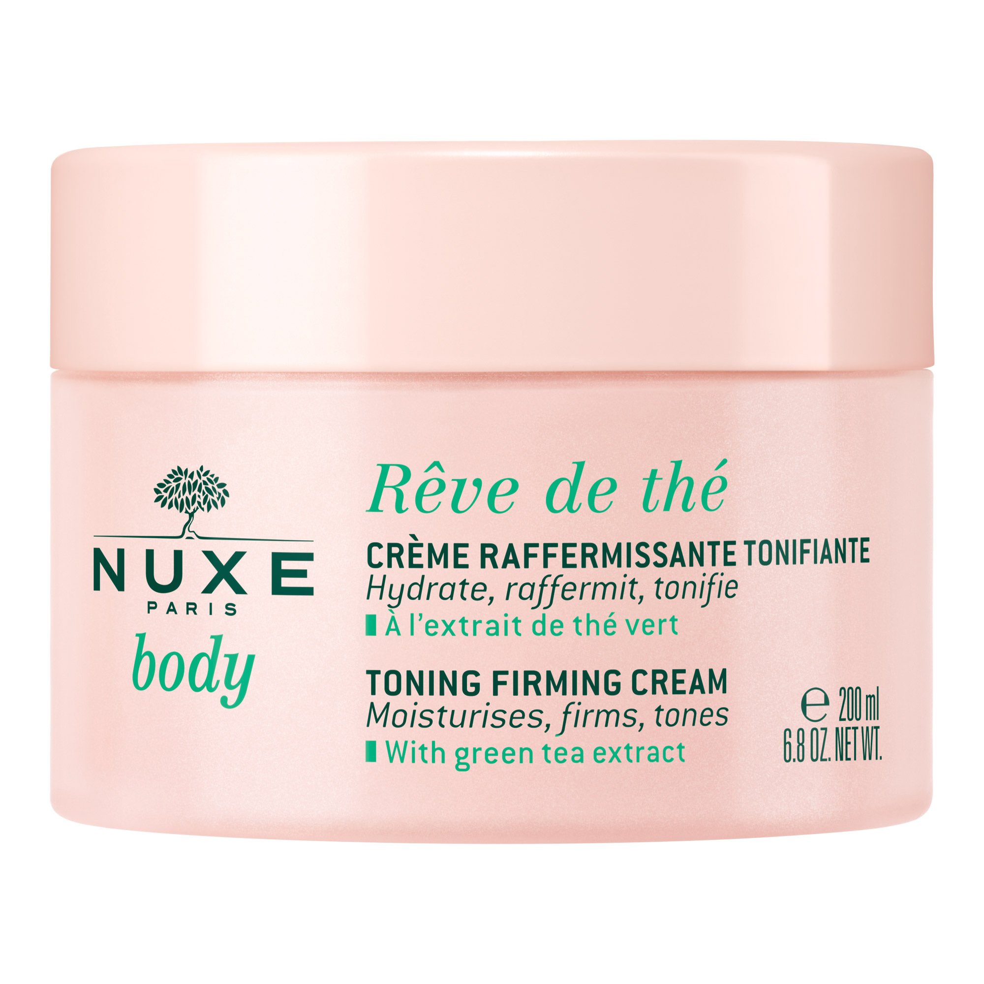 Nuxe Body Reve de The Moisturising Toning Firming Cream Ενυδατική Κρέμα Σύσφιξης Σώματος με Πράσινο Τσάι 200ml