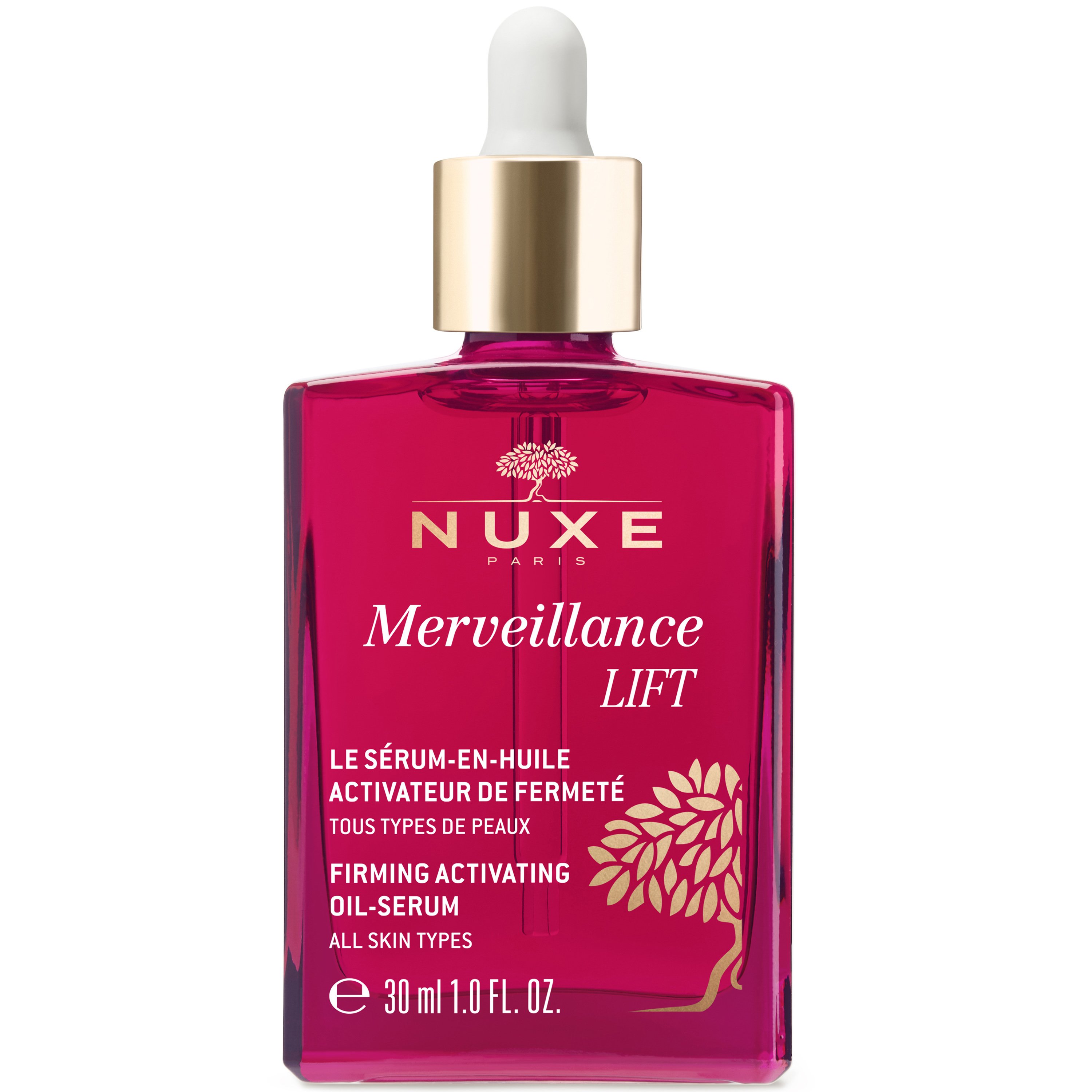Nuxe Merveillance Lift Firming Activating Face & Neck Oil – Serum Αντιγηραντικός Ορός Σύσφιξης Προσώπου & Λαιμού για Όλους τους Τύπους Επιδερμίδας 30ml