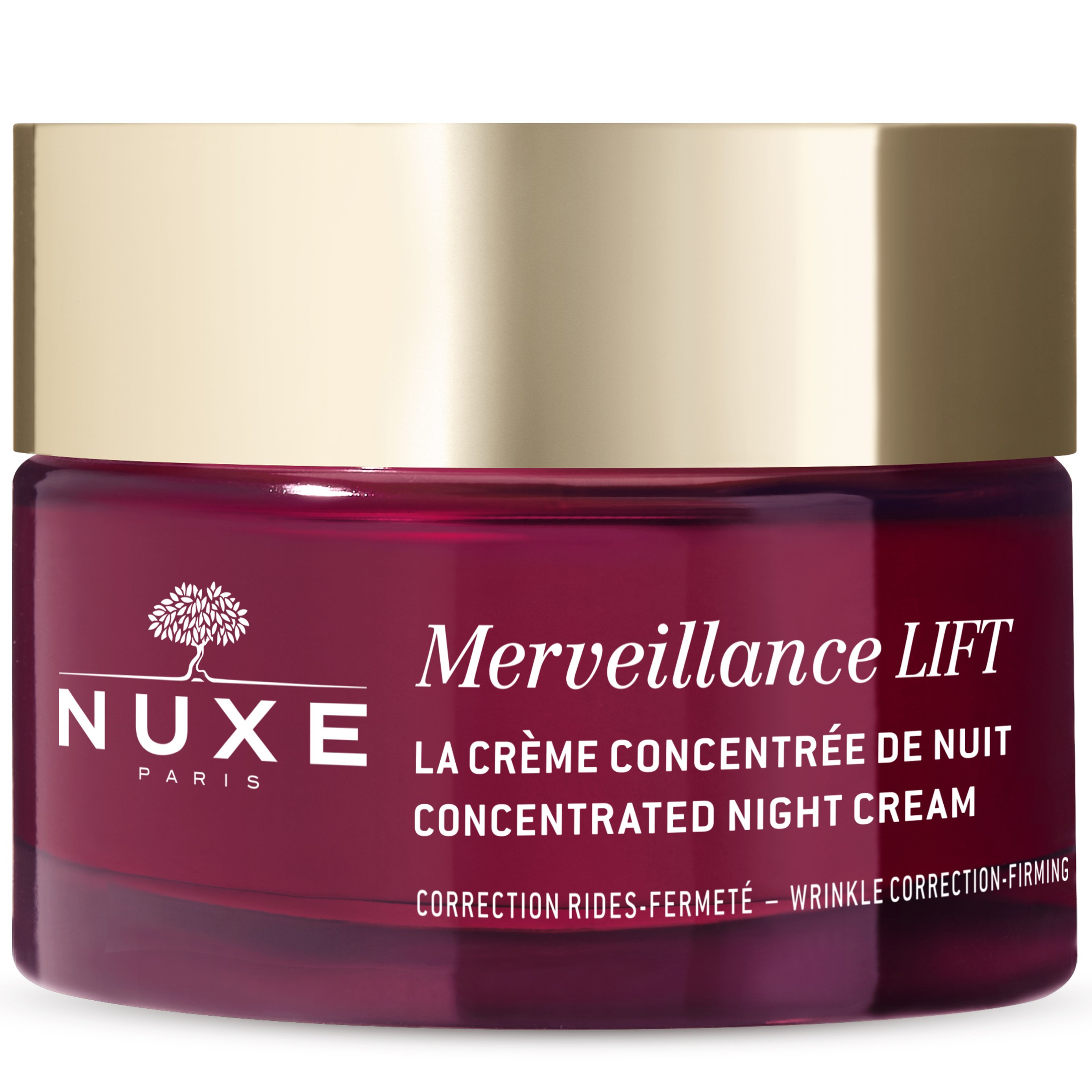 Nuxe Merveillance Lift Concentrated Night Cream Συμπυκνωμένη Κρέμα Νύχτας Προσώπου, Λαιμού για Σύσφιξη & Λείανση των Ρυτίδων 50ml