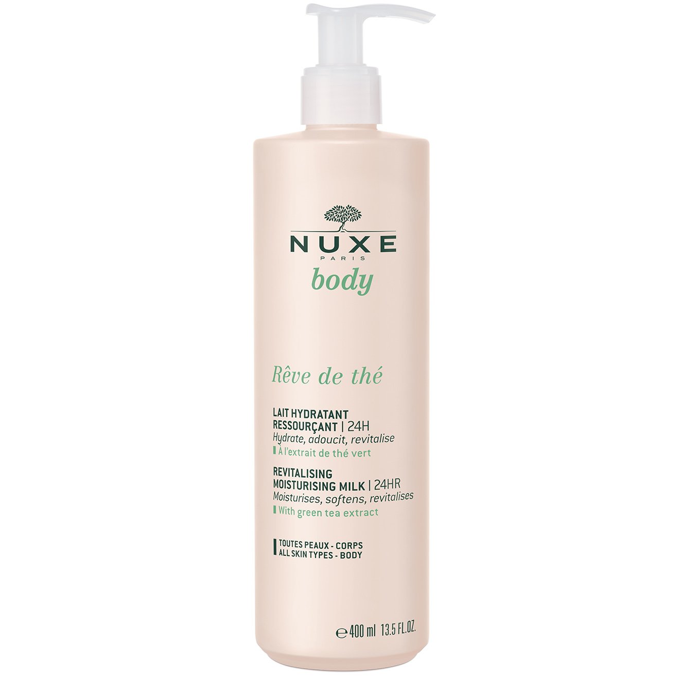 Nuxe Body Reve de The Revitalising & Moisturising Milk Αναζωογονητικό & Ενυδατικό Γαλάκτωμα Σώματος 400ml