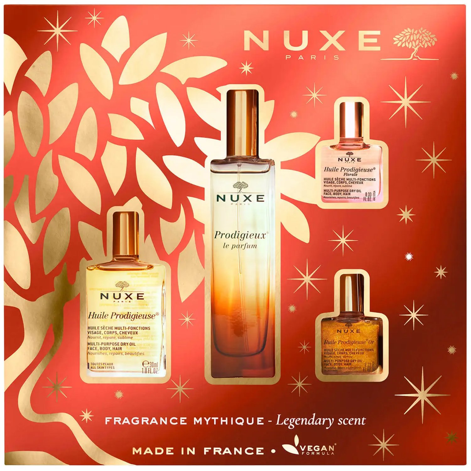 Nuxe Promo Prodigieux Legendary Scent Set Le Parfum Γυναικείο Άρωμα 50ml & Huile Ξηρό Λάδι 30ml & Huile Florale Λουλουδένιο Ξηρό Λάδι 10ml & Huile Or Χρυσαφένιο Ξηρό Λάδι 10ml