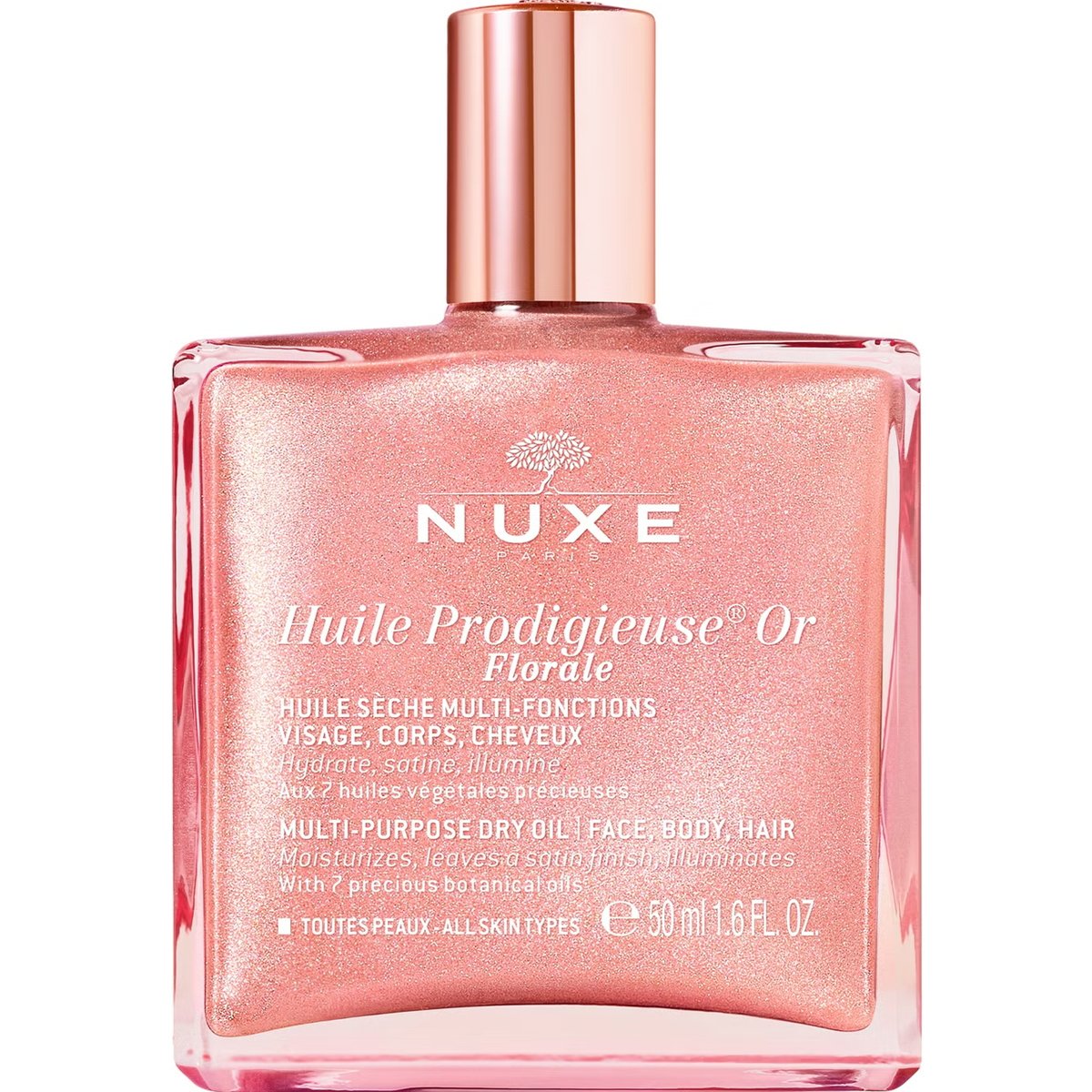 Nuxe Nuxe Huile Prodigieuse Or Florale Multi-Purpose Dry Oil Ιριδίζον Ξηρό Λάδι για Πρόσωπο, Σώμα & Μαλλιά για Όλους τους Τύπους Επιδερμίδας 50ml