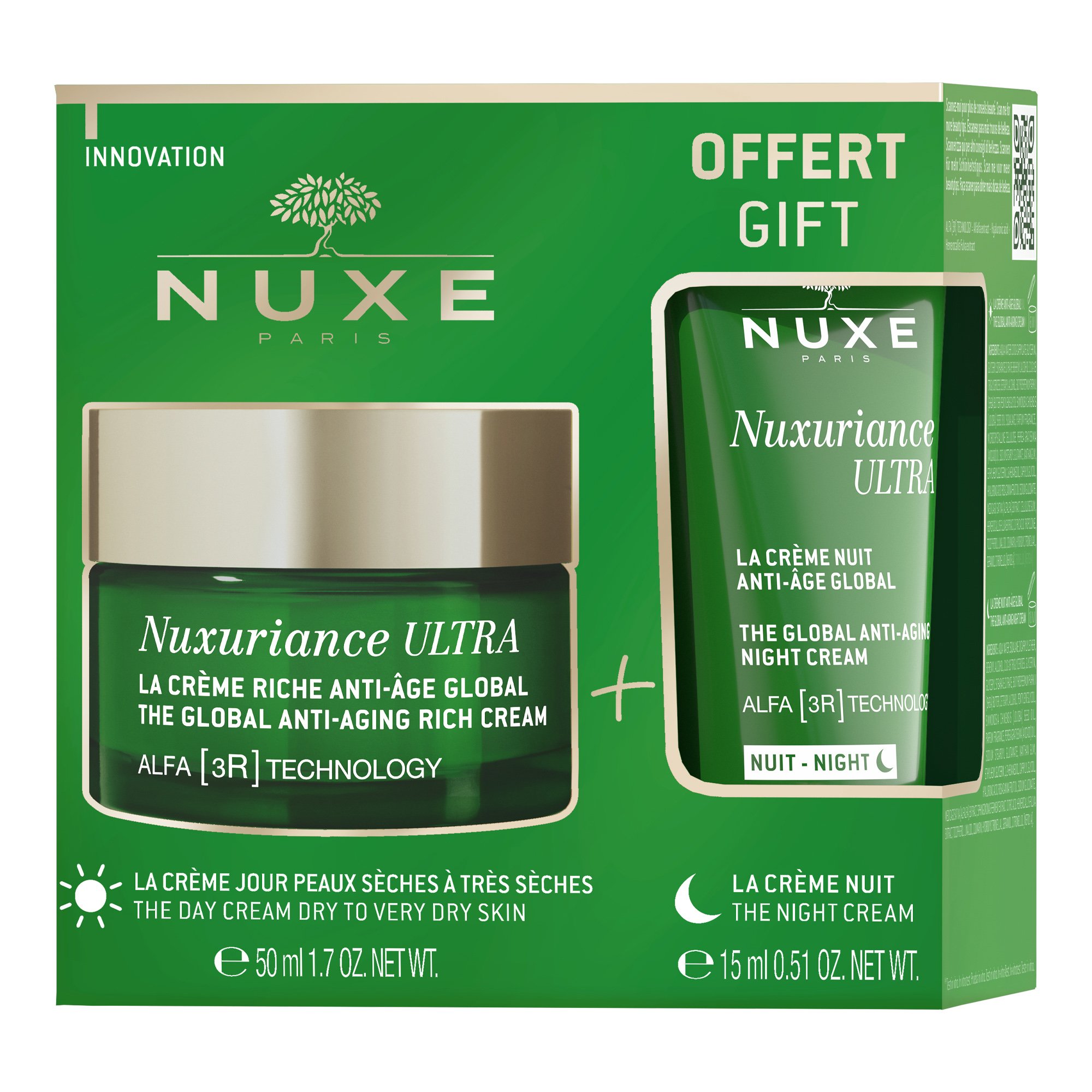 Nuxe Nuxe Promo Nuxuriance Ultra Anti-Aging Rich Cream 50ml & Anti-Aging Night Cream 15ml