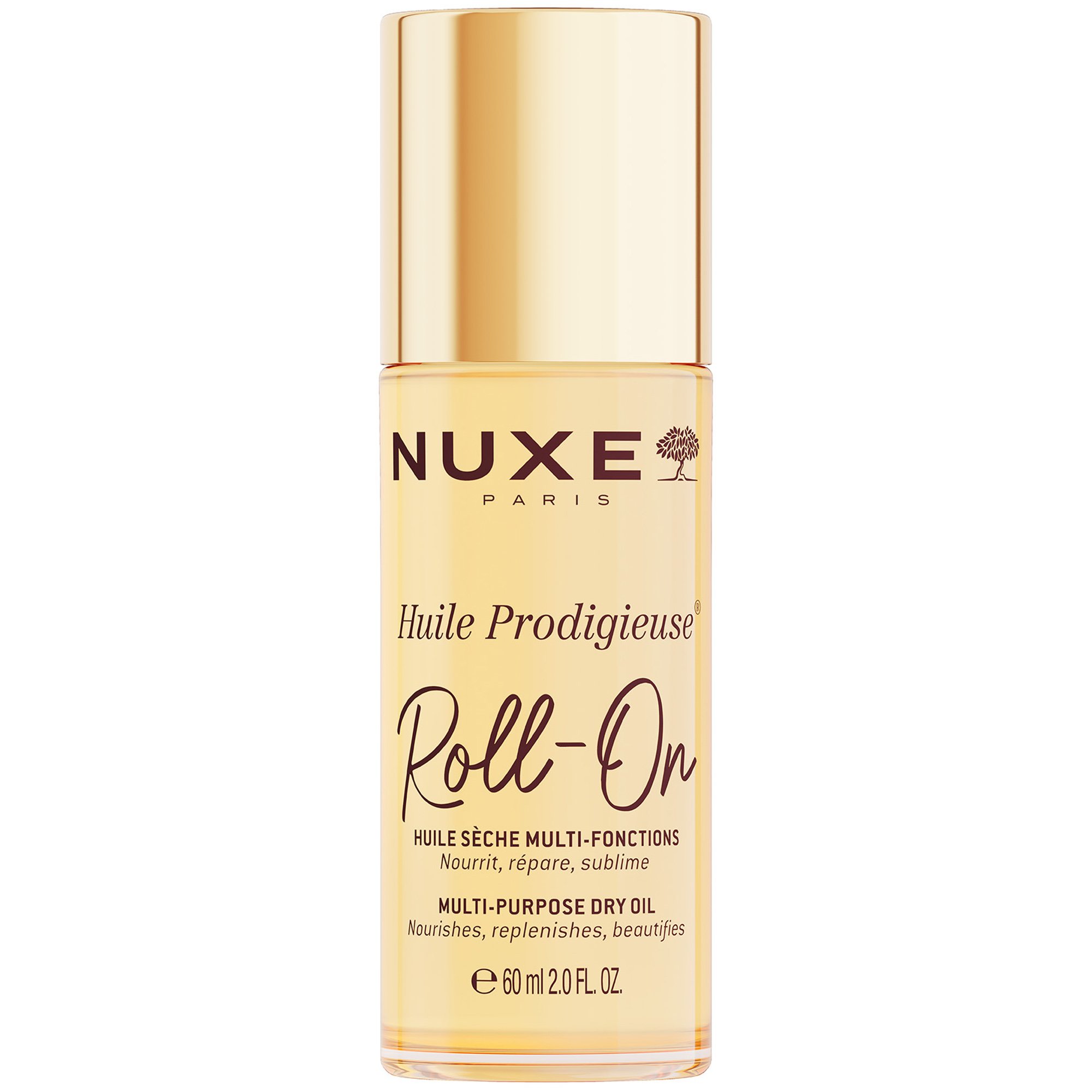 Nuxe Huile Prodigieuse Roll-On Multi-Purpose Dry Oil Ξηρό Λάδι για Πρόσωπο, Σώμα & Μαλλιά σε Μορφή Roll On 60ml