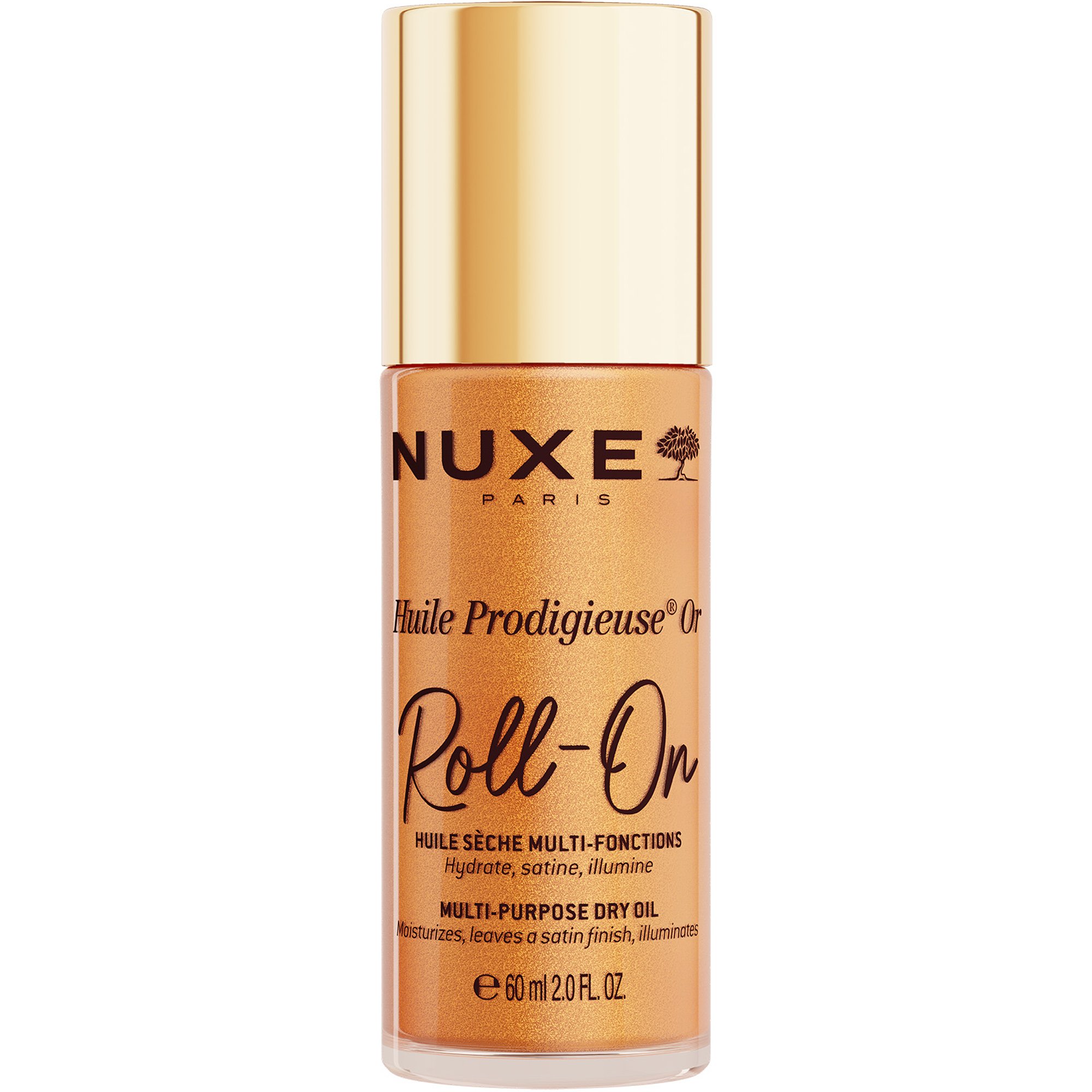 Nuxe Nuxe Huile Prodigieuse OR Roll-On Multi-Purpose Dry Oil Ιριδίζον Ξηρό Λάδι για Πρόσωπο, Σώμα & Μαλλιά σε Μορφή Roll On 60ml
